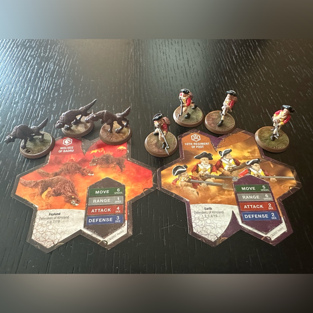 Heroscape - Wave 8 Defenders of Kinsland - Soldiers & Wolves